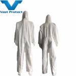 Disposable Microporous Waterproof Breathable Dustproof Micro Film Coverall for
