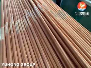 China ASTM B111 C12200 Copper Steel Seamless Tube Low Fin Tube For Heat Exchanger factory