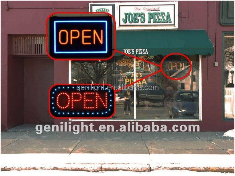 Genilight 56*33 cm LED BRAKES Neon Open Sign for DIY Projects in Retail