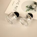 Clear 50ml Perfume Spray Bottle Glass Portable Press Refillable