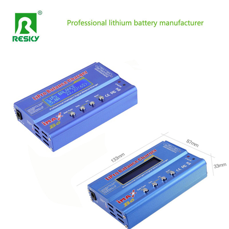 Lithium Battery RC Balance Charger Imaxb6 80W 6A 7.4V 11.1V 14.8V 18.5V 22.2V