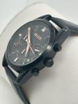 Stylish Water Resistant Quartz Light Watch Black Band Trendy Watch For Ladies