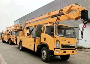 China Sinotruck HOWO 4x2 RHD 20m 22m Telescopic Boom Aerial Lift Truck factory