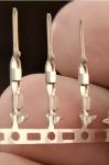 High-Precision Brass Stamped Terminal Pins – Male Crimp Contacts for Connectors,