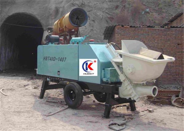Mini Diesel Towed Hydraulic Concrete Pump , 50mm Aggregate Diameter Concrete