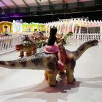 Simulation Electric Brachiosaurus Walking Animatronic Dinosaur For Kids