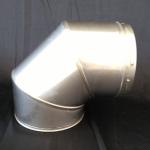 Fireplace Angled Stove Pipe Bright Color EN1856-2 Standard Without Insulation