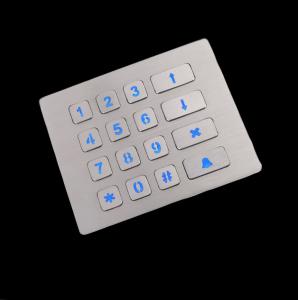 LED Lighting Backlit Numeric Keypad , Matrix 4x4 Type Vending Machine Keyboard