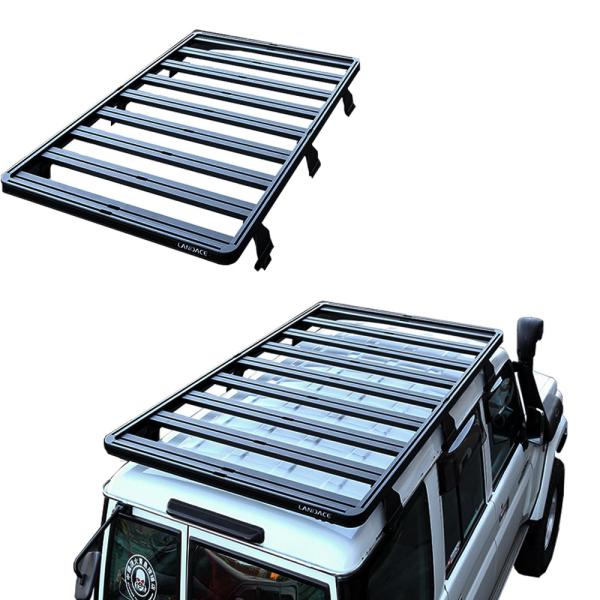 TOYOTA LC76 Heavy Duty Powder Coated Aluminum Alloy Roof Rack with 27.5kg Net