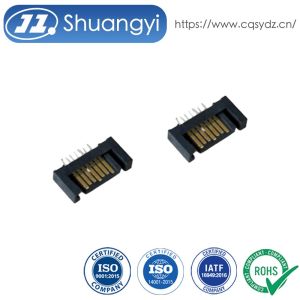 China 13 Pin SATA board mount connector, 1.27mm pitch vertical SMT PCB connector for high speed data transmission, HDD / SSD storage, industrial electronic server customization on sale