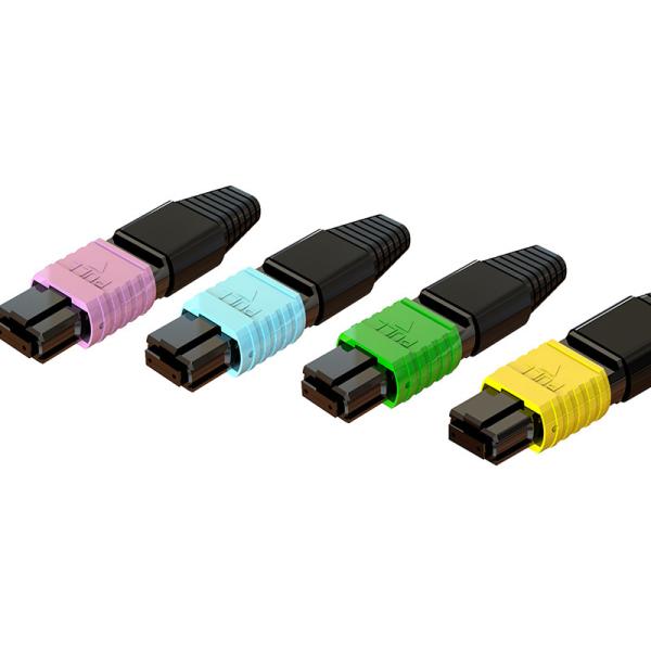 China Excellent Interchangeability And Repeatability Ribbon Boot MPO Fiber Connector factory
