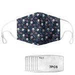 Cartoon Printed Reusable Face Mask With Filters