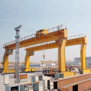 China Industrial I Type Single Beam Gantry Crane 30Ton Remote Control For Workshop factory