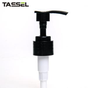 China 20/410 Black Ribbed Lotion Pump Top Lid 20mm 24mm 28mm factory