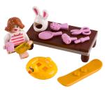 Moc accessories hat swim ring comb christmas gift girl action mini figure