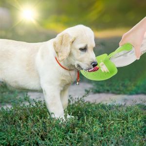 China Pet Foldable Water Bottle Portable for Outdoor Adventures All-season Pet Feeding Water factory