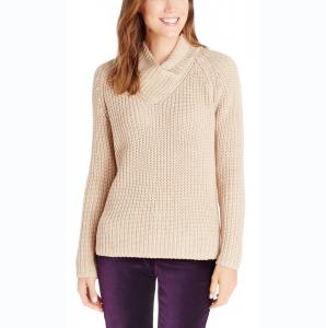 China Shawl Collar Knit Pullover Sweater For Women Pure Color Casual Wear Easy To Wash factory