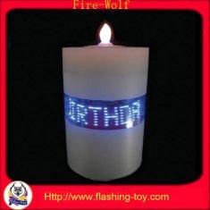 China promotional ABS message LED Candle Lights / wax light for Party / dinner table factory