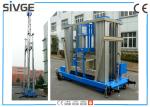 Blue Aluminum Alloy Mobile Elevating Work Platform 20 M For Window Cleaning