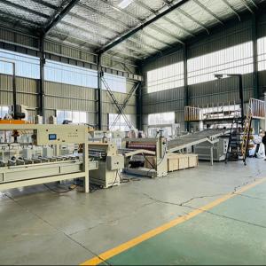 China 75kW PLC Siemens Control Laminated PVC Marble Sheet Making Machine factory
