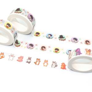 China Custom Single Sid Adhesive Self Masking Washi Tape For Planner Decoration factory