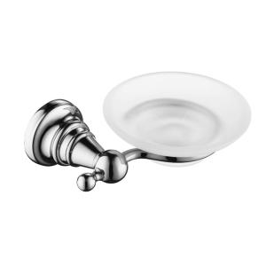 China Glass Recessed Soap Dish Bathroom Fittings Concealed Screw Mounting on sale