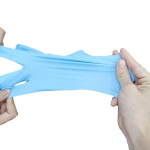 China Hospital Nitrile Coated 23CM Disposable Exam Gloves factory