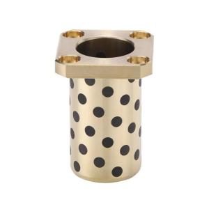 China Graphite Impregnated Flange Brass Oilless Bearings factory