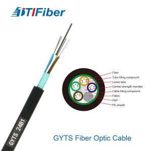 China G652D GYTA Fiber Optic Cable Outdoor Armored Singlemode 12 24 Core factory