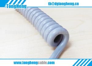 China Convenient Use Extendable Coiled Spiral Cable 105C 300V factory