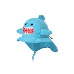 Animal Anti UV Childrens Bucket Hats UPF 50+ Wide Brim blue color