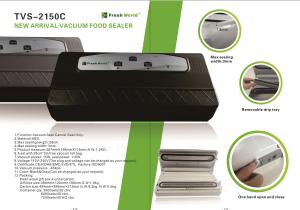 China NEW Foob Vacuum Sealer Packaging Machine Film Sealer Vacuum packer GK-TVS-2150G factory