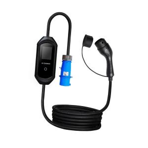 China EV 32A Portable Charger SAE J1772 32 A Fast Electric Car Charger With Commando Plug AC factory