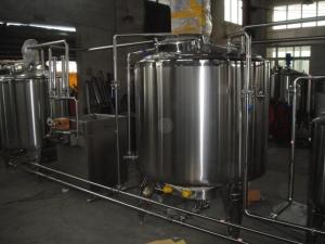 China High Shear Emulsifying Stainless Steel Industrial Tanks 1500L SS Mixing Tank factory
