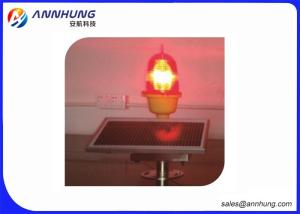 China Self - Contained Solar Aviation Obstruction Light For High Pole / Tower Crane factory
