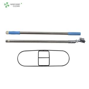 China 110*17cm Cleanroom Antistatic esd microfiber cleaning flat mop factory