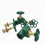 Customized Heavier Type Stop Valve Cartridge With Green Handle Brass Cartridge