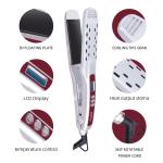 Titanium Fast Heating Steam Hair Straightener LCD Display 60-100W