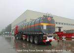 30000L -45000L Capacity Chemical Tanker Truck for Fluosilicic Acid / Hexafluoros