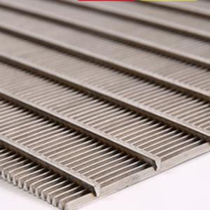 China 20mm 316 Stainless Steel Wedge Wire Screen V Shaped Wedge Filter Mesh factory
