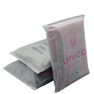 ZGCX 50pcs One Pack  30*40 Cm Waterproof Frosted Slider PVC Zipper Bags Wholesale Plastic Transparent Matt Ziplock Cloth Bag