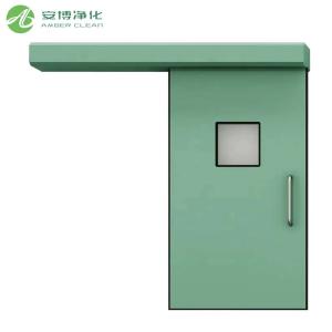 China Automatic Sliding Hospital Patient Room Door with Antimicrobial Coating factory