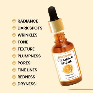 Private Label Brightening Makeup Primer Vitamin C Face Serum With Hyaluronic