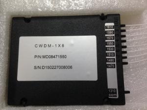 China CWDM MULTIPLEXER 1*8,LC/UPC,0.9nm,1m,1470-1610nm,8 channels,COM+1310 share one fiber port factory