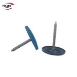 Easy To Install Button Cap Roofing Nails , Plastic Cap Felting Nails ISO