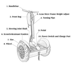 China Lithium Battery Segway Electric Scooter , 2 Wheel Self Balancing Electric Chariot factory
