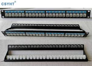 China 19'' STP/FTP Shield RJ45 24ports 1U Cat 5e, cat6,cat6A Blank Patch Panel factory