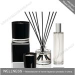 Decorative Frosted Glass Reed Diffuser Gift Set Home Fragrance Gift Set With
