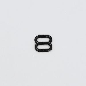 China Eco Friendly Slide Lock Bra Strap Adjusters 8mm Black factory