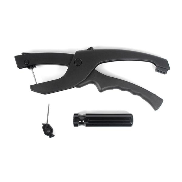 China Cattle Farms Precise Black Ear Tag Applicator with Hard Steel Pin factory